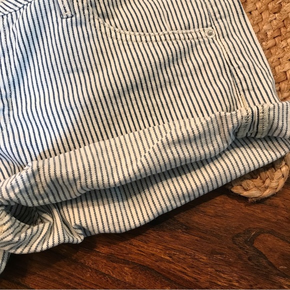 ▪️HUDSON Striped Cuffed Denim Shorts - Picture 2 of 11